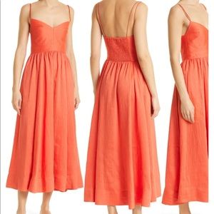 La Ligne - Topstitch Strappy Midi Dress